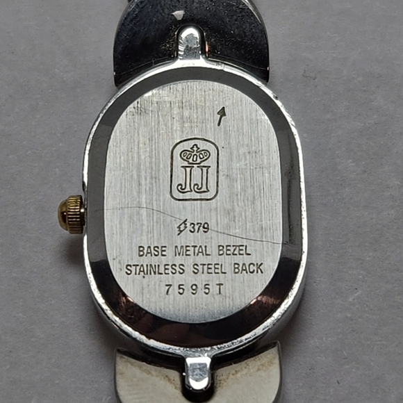 Womens Jules Jurgensen Diamond Watch Gold Silver Two Toned Bracelet New Battery - Picture 9 of 10